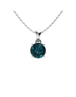 Ciondolo con Diamante Blu
