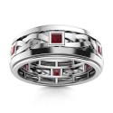 Anello Uomo Rubini Princess