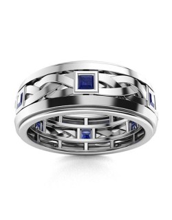 Anello Uomo Zaffiri Princess