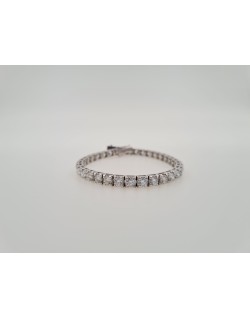 BRACCIALE TENNIS IN ORO BIANCO 18 K CON DIAMANTI NATURALI E VVS