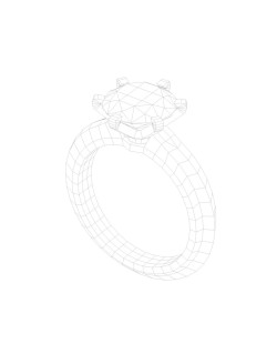 Anello Solitario Classico Oro Bianco 18k SG33036