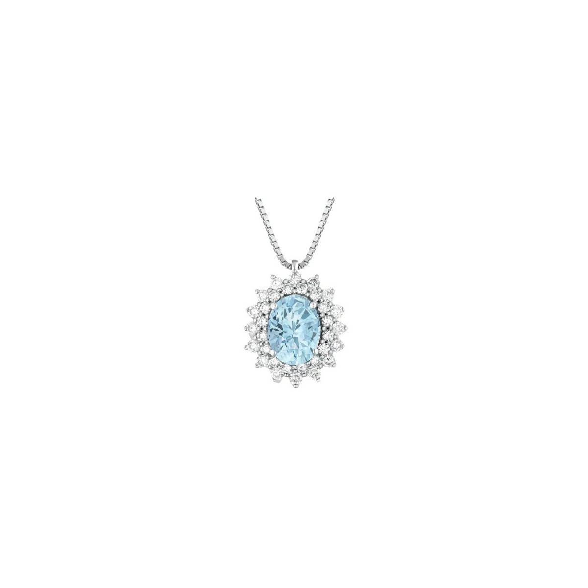 Ciondolo Acquamarina e Diamanti SG55768