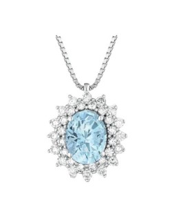 Ciondolo Acquamarina e Diamanti SG55768