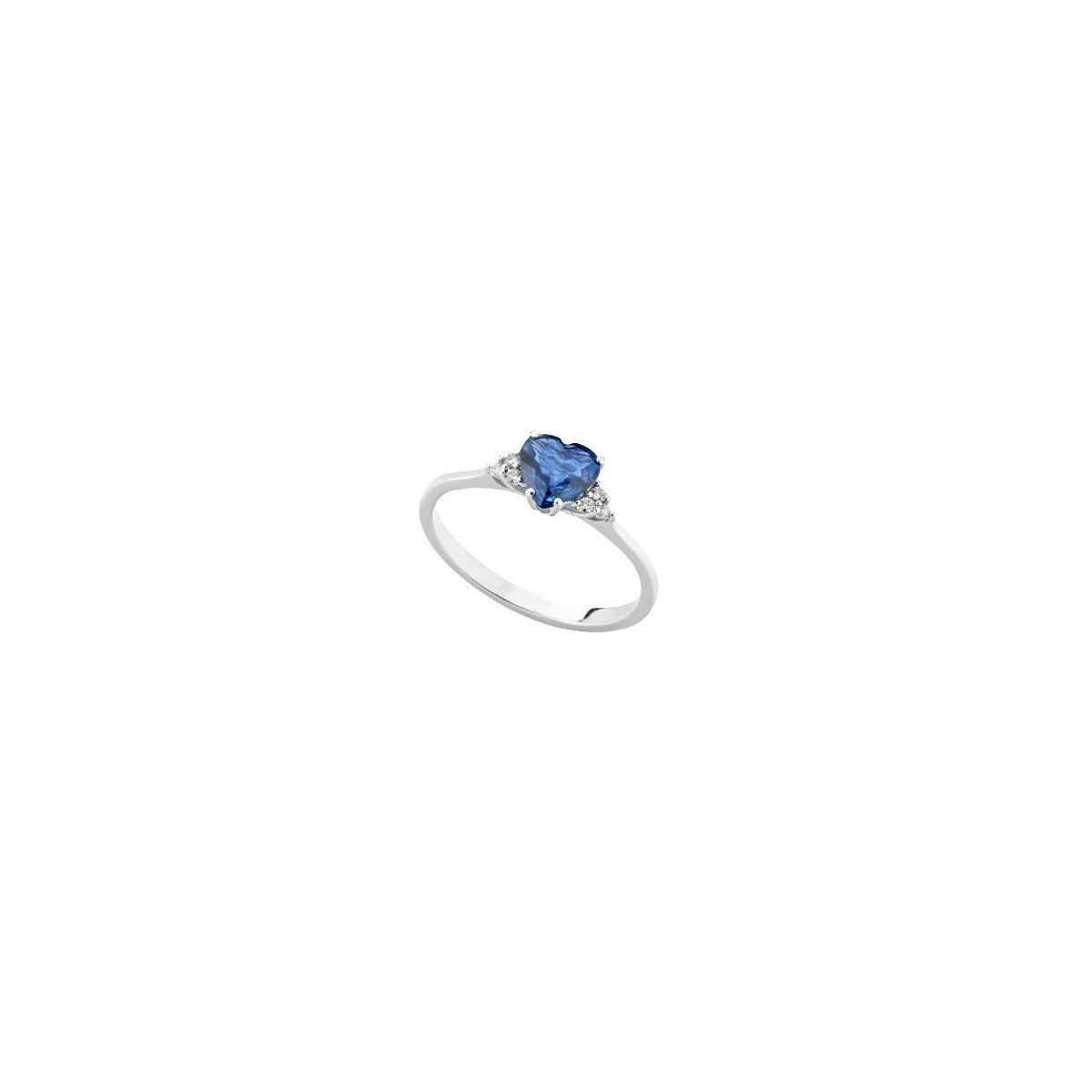 Anello Solitario Zaffiro Taglio Cuore SG54451