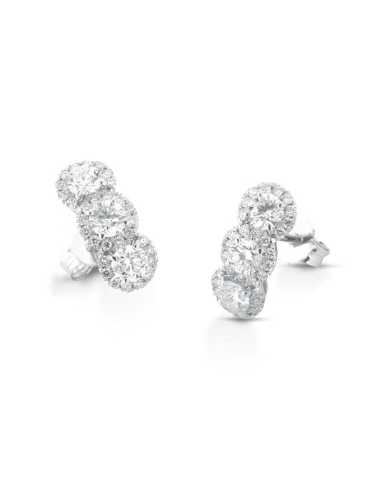 Orecchini Trilogy in Oro Bianco 18k SG67553
