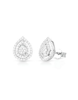 Orecchini a Goccia in Oro Bianco 18k SG82632