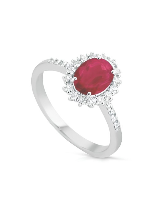 Anello Passione Rubino con Diamanti SG45303