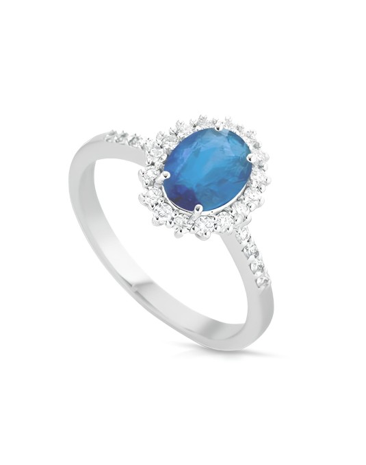 Anello Sogno di Zaffiro con Diamanti SG54608