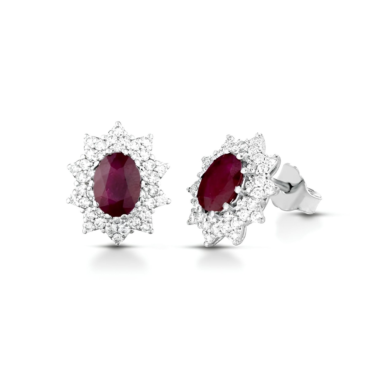 Orecchini Aurora Scarlatta Rubino e Diamanti SG65353