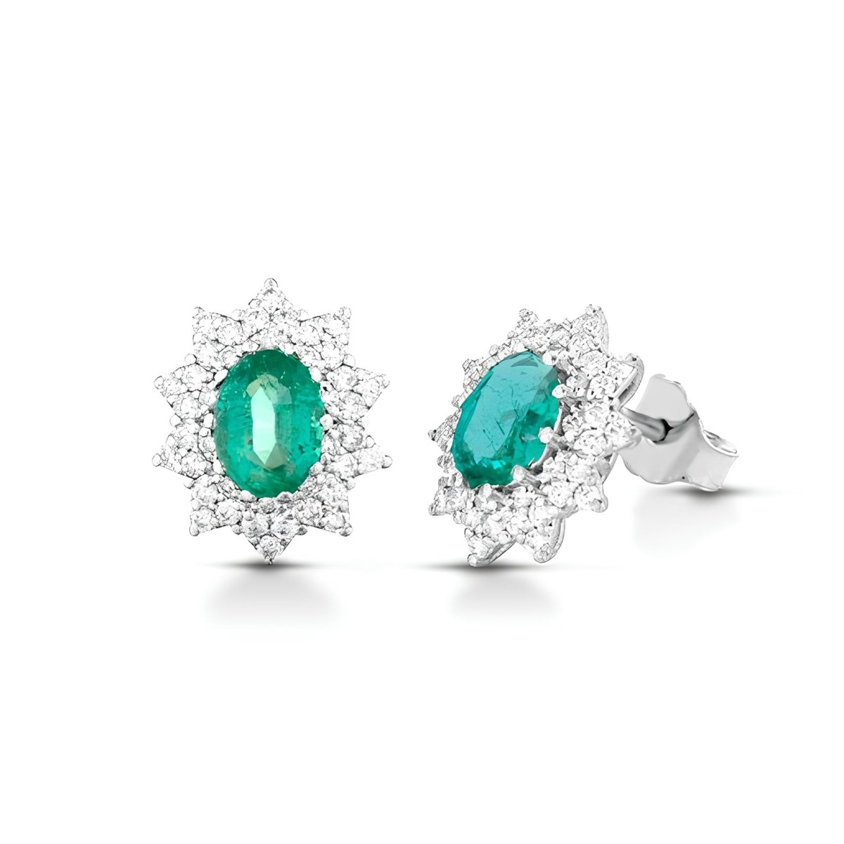 Orecchini Verde Eterno con Smeraldi e Diamanti SG74361