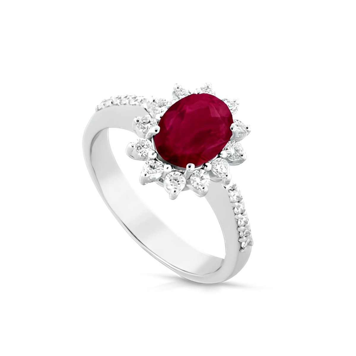 Anello Eterno Rubino e Diamanti SG51004
