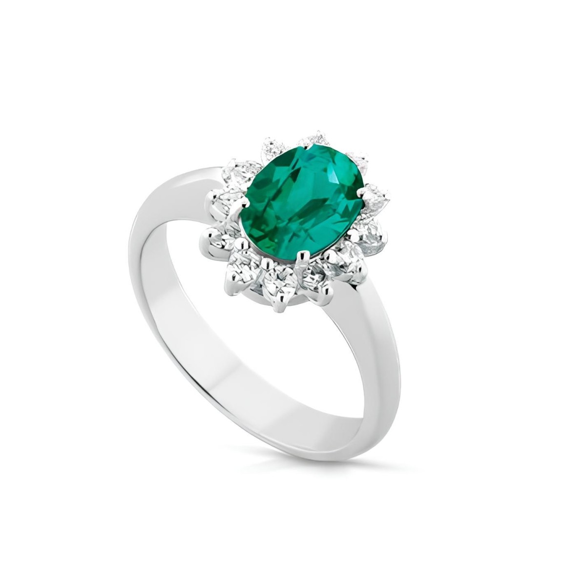 Anello Verde Incanto con Smeraldo e Diamanti SG23679