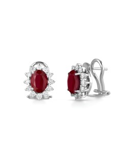 Orecchini Eterno Rubino e Diamanti SG59130