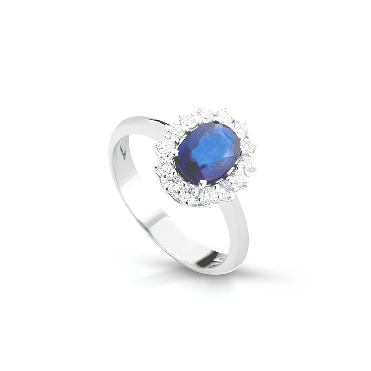 Anello Incanto Blu con Zaffiro e Diamanti SG16055