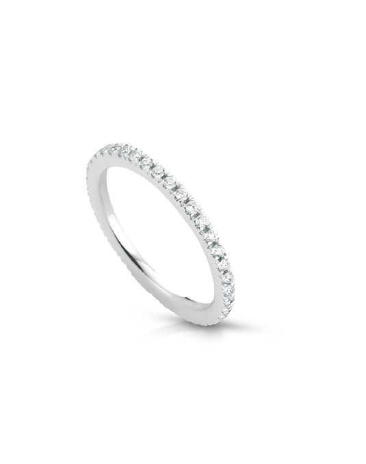 Veretta Brillante Eternity in Oro Bianco 18k SG95470