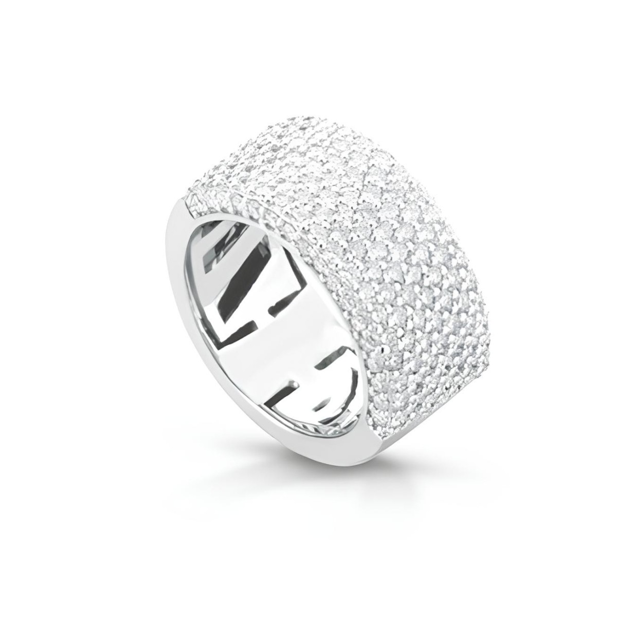 Anello a Fascia Splendore Infinito con Diamanti SG37675