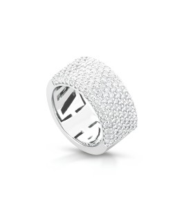 Anello a Fascia Splendore Infinito con Diamanti SG37675
