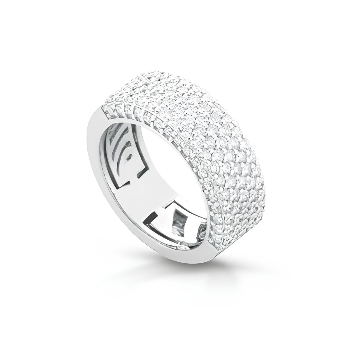 Anello a Fascia Splendore Eterno con Diamanti SG74467