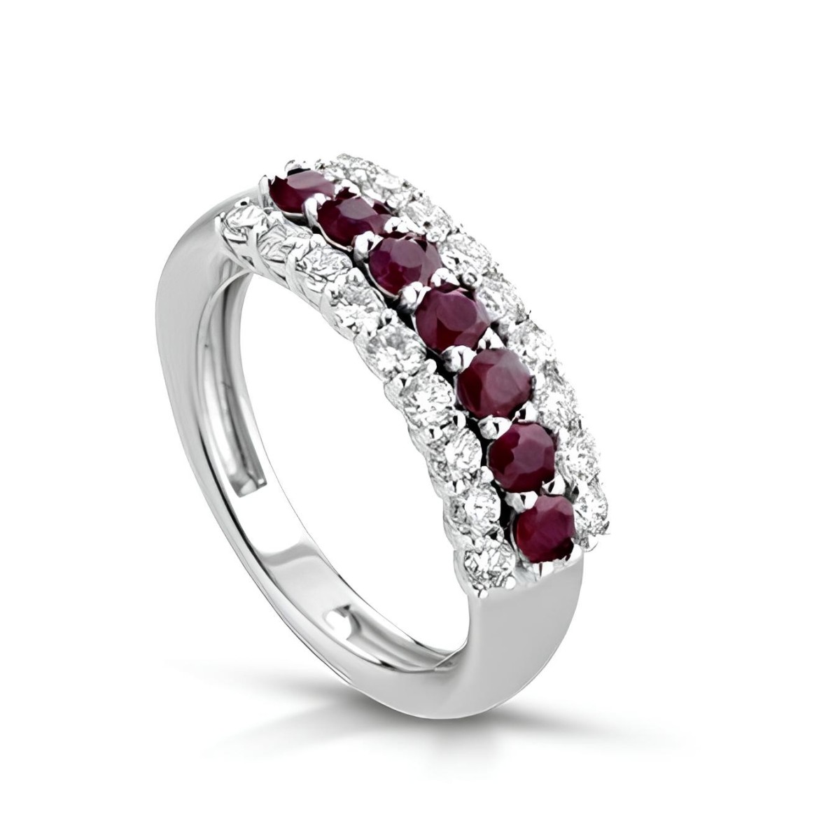 Anello Passione Reale con Rubini e Diamanti SG94022