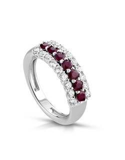 Anello Passione Reale con Rubini e Diamanti SG94022