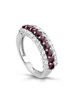 Anello Eterna Passione con Rubini e Diamanti SG42615