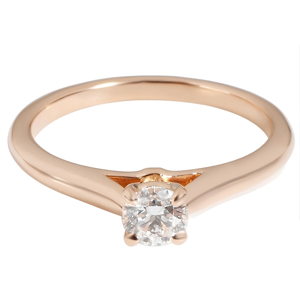Anello fidanzamento oro rosa 18k 0.50 carati SG21524
