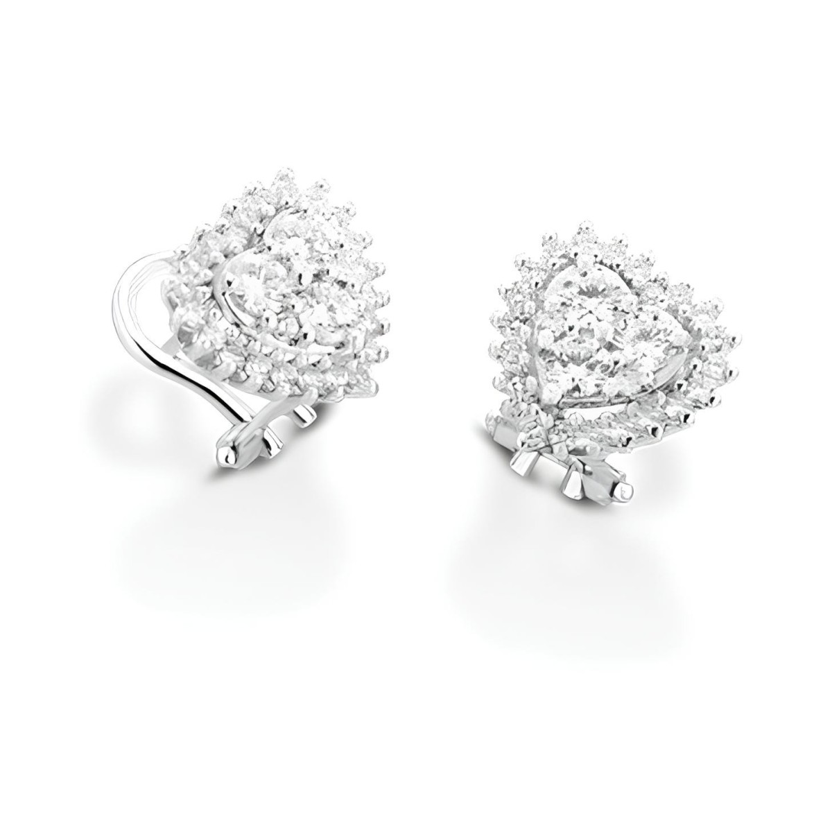 Orecchini Cuore di Luce in Oro Bianco 18k SG02275