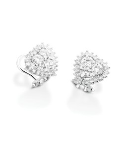 Orecchini Cuore di Luce in Oro Bianco 18k SG02275