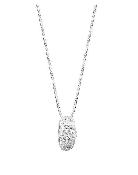 Collana Nuvola di Luce in Oro Bianco 18k SG77542
