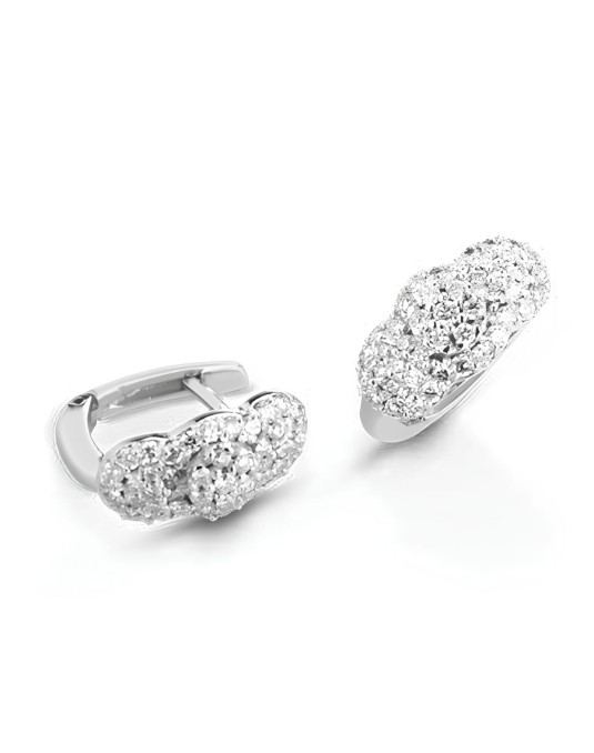 Orecchini Nuvola di Luce in Oro Bianco 18k SG27480