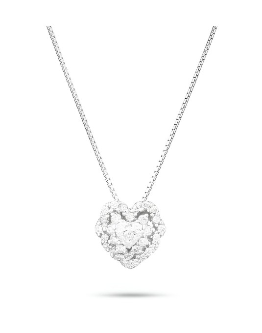 Collana Cuore Incantato in Oro Bianco 18k SG04016