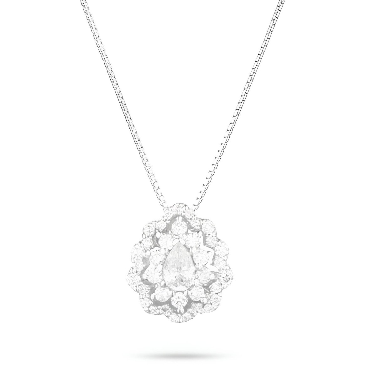 Collana Petali di Diamante in Oro Bianco 18k SG12152