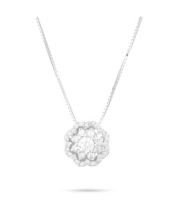 Collana Fiore di Luce in Oro Bianco 18k SG87308