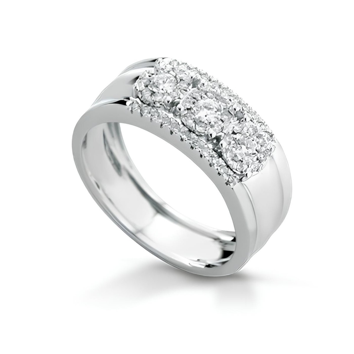 Anello Fascino di Diamante in Oro Bianco 18k SG65688