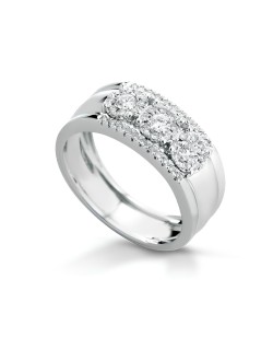 Anello Fascino di Diamante in Oro Bianco 18k SG65688