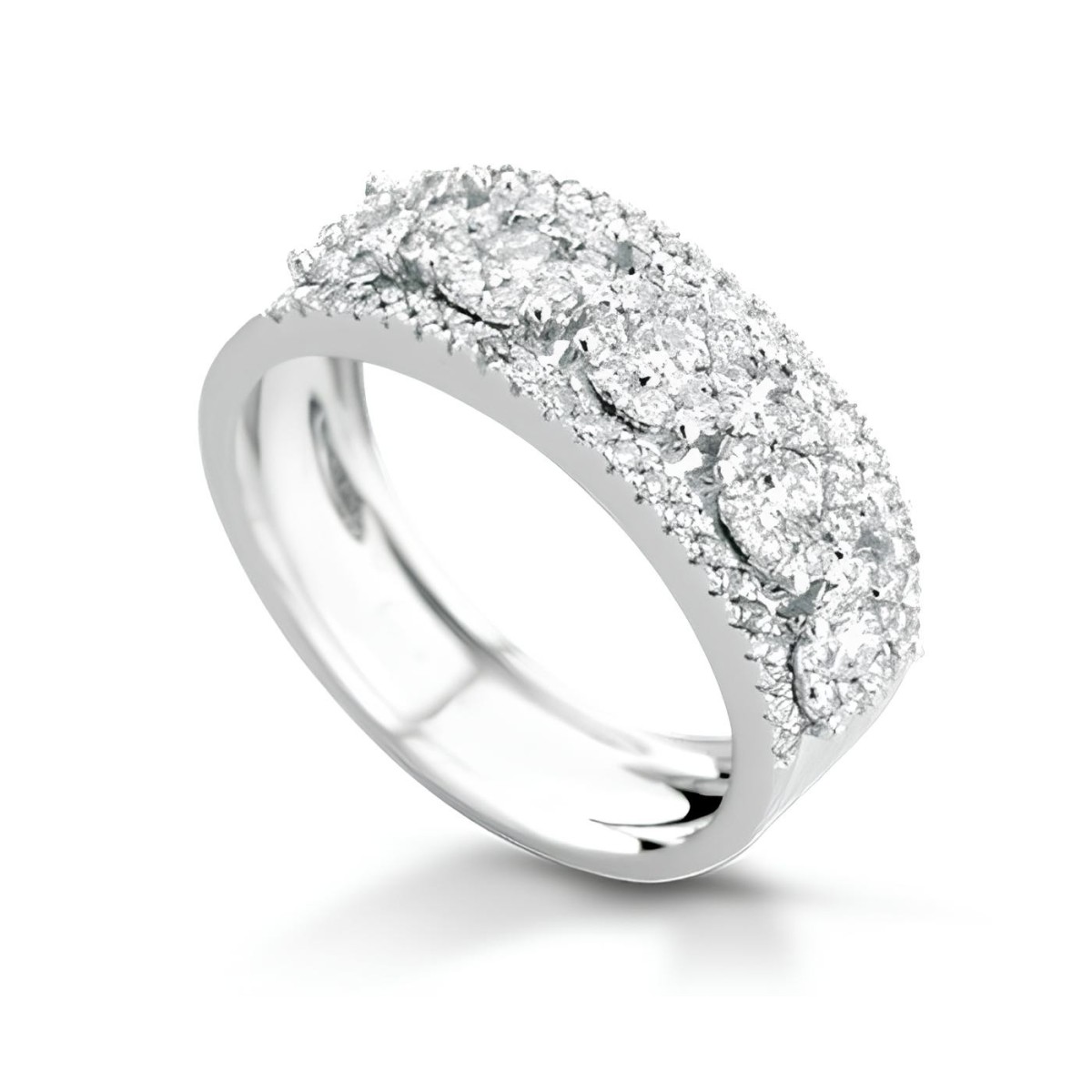 Anello Raggio di Brillantezza in Oro Bianco 18k SG97973