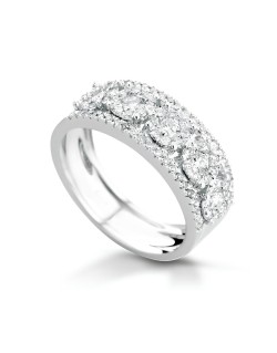 Anello Raggio di Brillantezza in Oro Bianco 18k SG97973