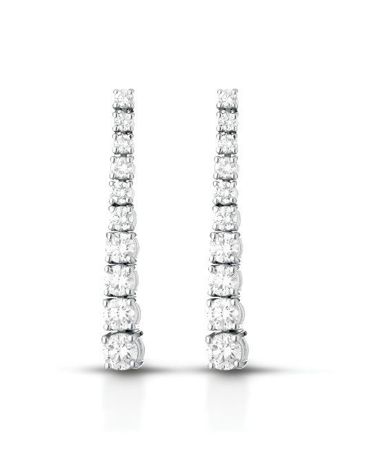 Orecchini Cascata di Luce in Oro Bianco 18k SG26027