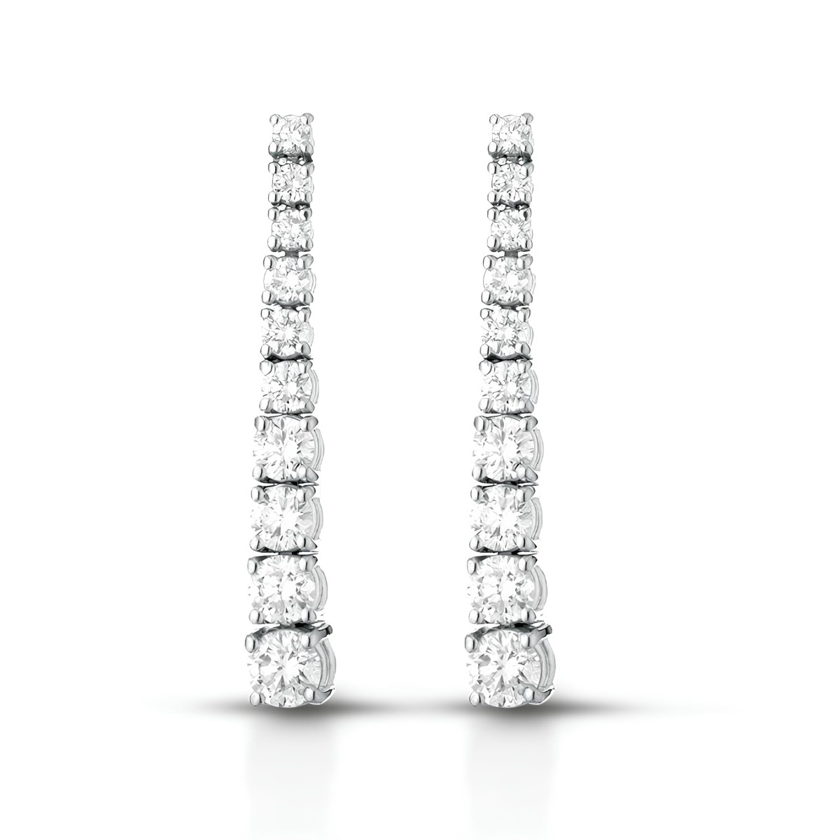 Orecchini Cascata di Luce in Oro Bianco 18k SG26027