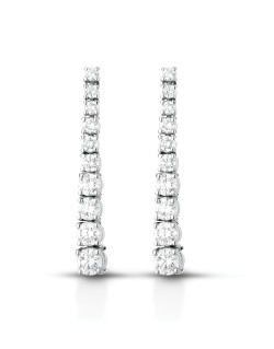 Orecchini Cascata di Luce in Oro Bianco 18k SG26027