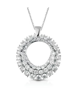 Ciondolo Cerchio di Luce in Oro Bianco 18k SG10584