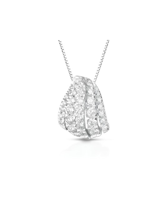 Ciondolo Cascata di Brillantezza in Oro Bianco 18k SG15058