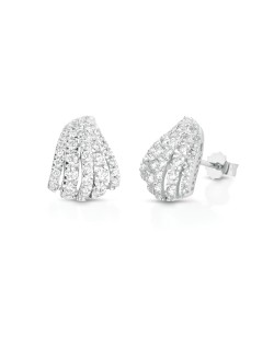 Orecchini Cascata di Brillantezza in Oro Bianco 18k SG69758