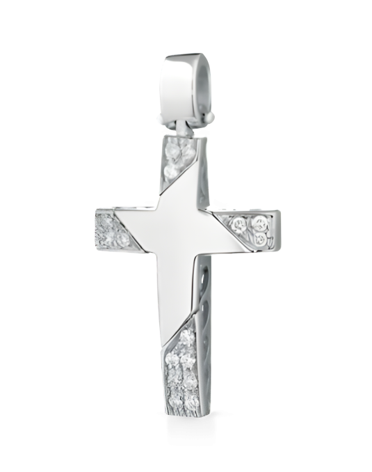 Croce Luce Eterna in Oro Bianco 18k SG94896
