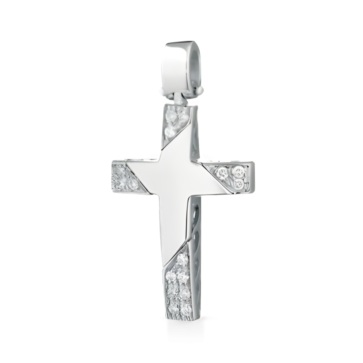 Croce Luce Eterna in Oro Bianco 18k SG94896