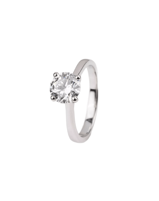 Anello Platino Chanel e Diamante Naturale 1 carato D-VS1