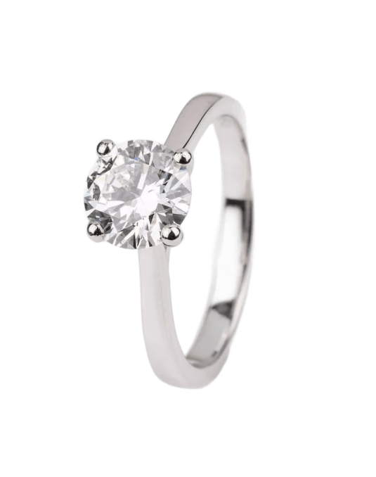 Anello Platino Modello Chanel e Diamante 0.50 carati D-VS1