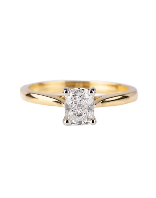 Anello Kimberly Diamante Naturale Cushion 1 carato D-VS1