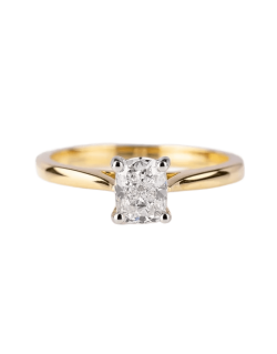 Anello Kimberly Diamante Naturale Cushion 1 carato D-VS1