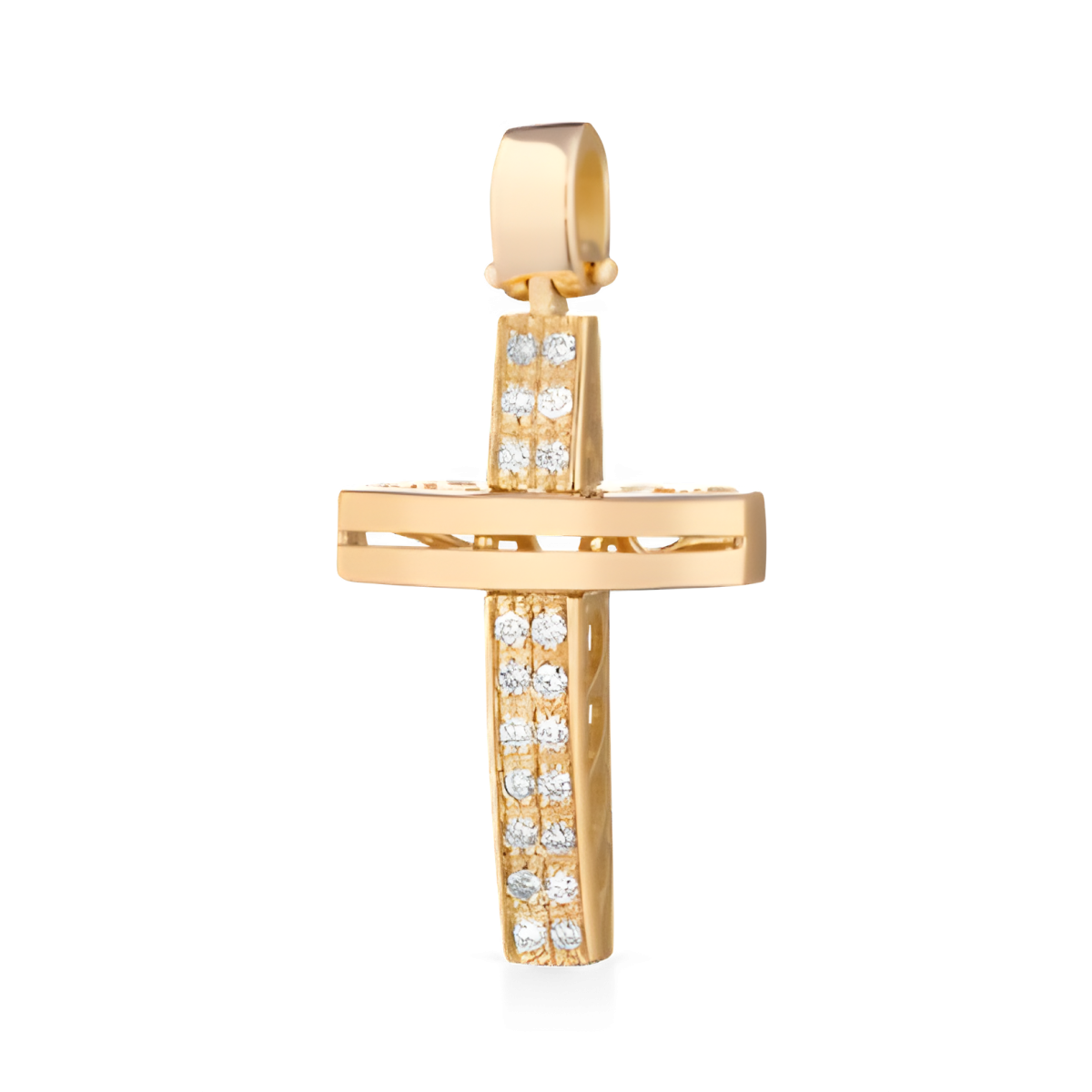 Croce Splendore Dorato in Oro Giallo 18k SG11953
